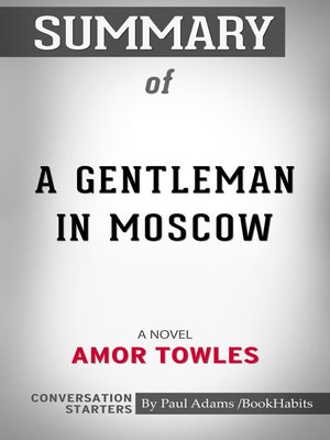 cover image of Summary of a Gentleman in Moscow